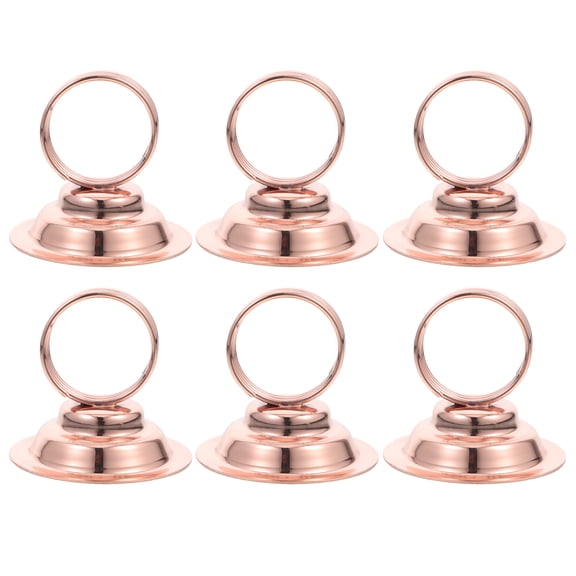 6pcs Iron Place Card Stand for Table Reserved Seat Number Recipe Holder Ideal for Weddings Restaurants and Banquets