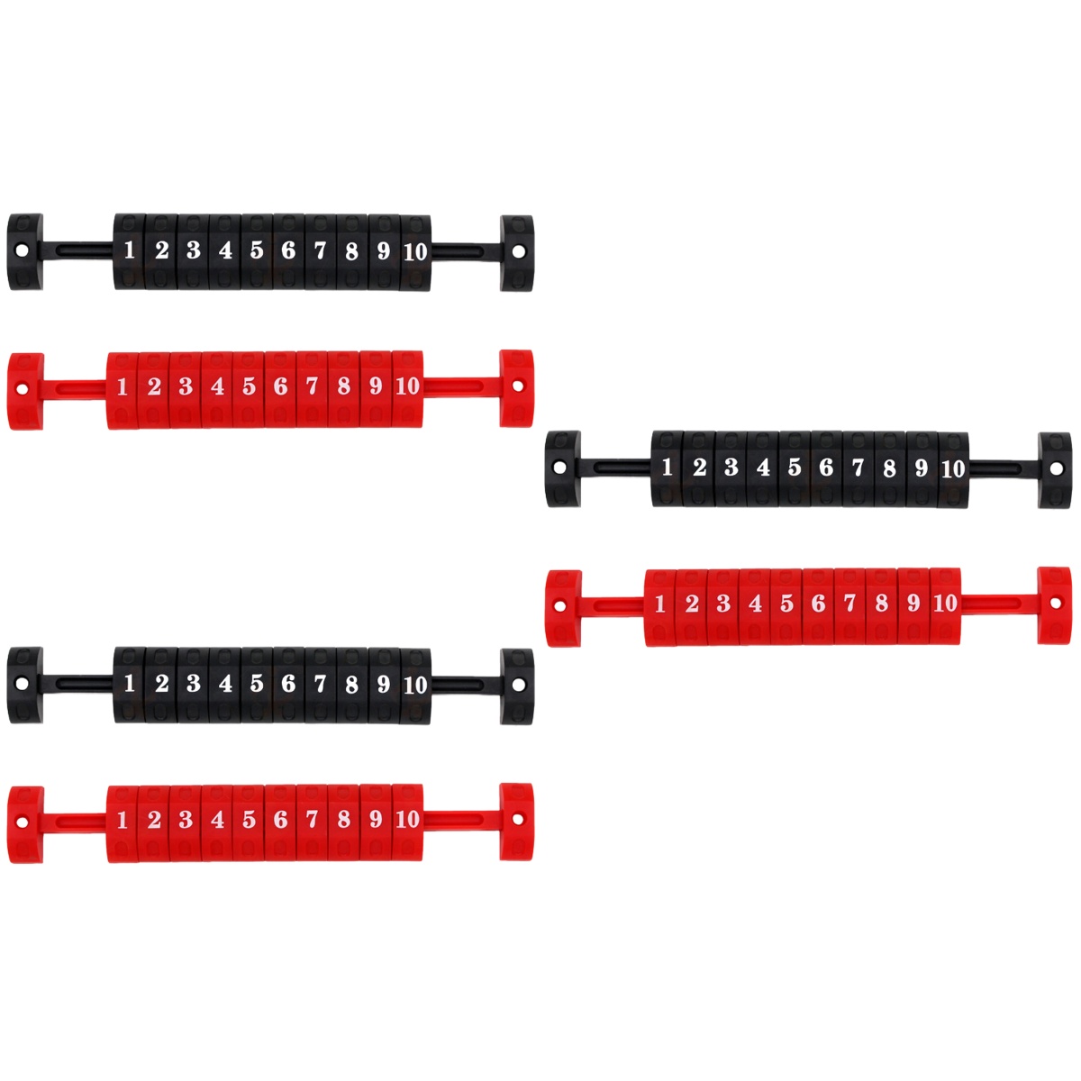 6 Pcs Table Tennis Scoring Kids Soccer Ball Score Counter Football