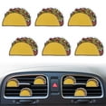 6 Pcs Taco Air Vent Clips, Fnuuy Taco Car Air Fresheners Vent Clips Car