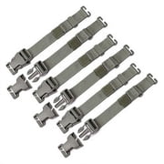 6 Pcs Tactical Rush Tier System Backpack Straps Accessories, Adjustable Tie Down Straps