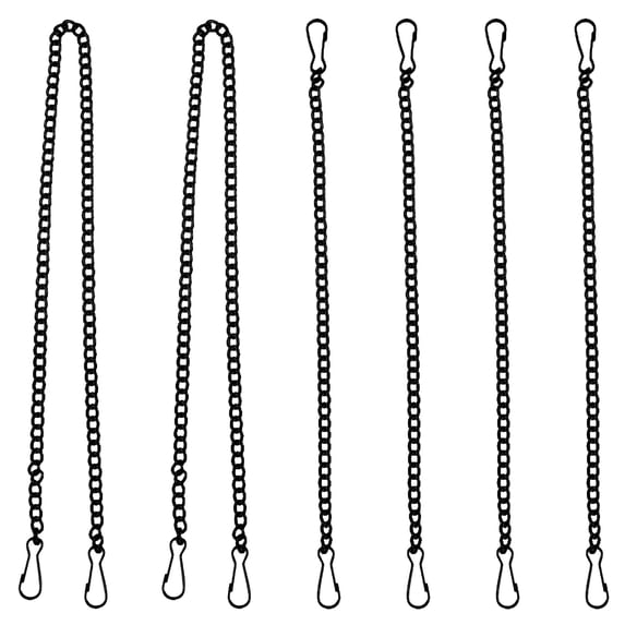 6 Pcs Small Chain Signs with Coat Hangers and Ornament Hooks, Hanging ...