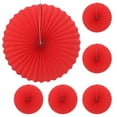 thumbnail image 1 of 6 Pcs Tassel Garland Wall Décor Color Tissue Flowers Paper Flowers Fan Paper Fan Pompom Round, 1 of 6