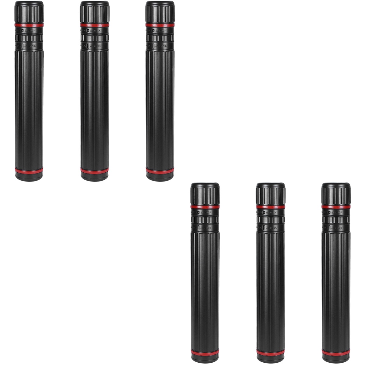 6 Pcs Telescopic Painting Tube Suitcase Poster Tube with Strap Artwork Storage Tube Cardboard