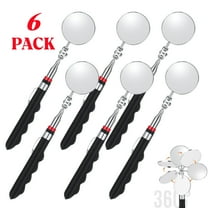 6 Pcs Telescoping Inspection Mirror,Retractable 30 Inch Mechanical Mirror Tool