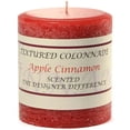 thumbnail image 1 of 6 Pcs, Textured 3x3 Apple Cinnamon Pillar Candles 3 in. diameterx3.25 in. tall, 1 of 1