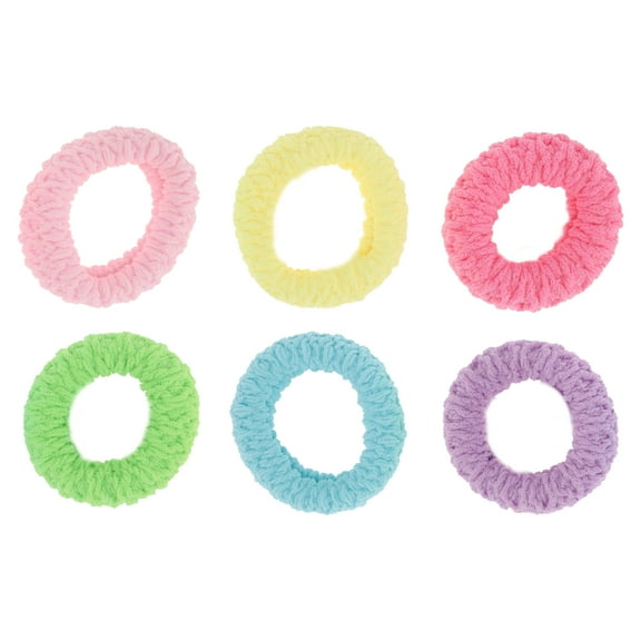 6 Pcs Thickened Wide Edge Hair Ropes Hair Scrunchies for Women Assorted Color