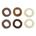 thumbnail image 1 of 6 Pcs Thickened Wide Edge Hair Ropes Hair Scrunchies for Women Brown Beige, 1 of 2
