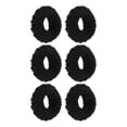 thumbnail image 1 of Unique Bargains 6 Pcs Fashion Thickened Wide Edge Hair Ropes Hair for Women for Girls Black, 1 of 3