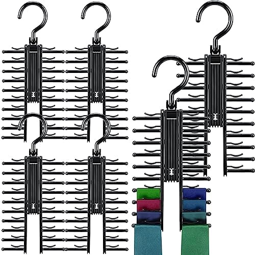 Swivel Tie Rack 6 Pcs Tie Rack Tie Holder See Everything Cross X 20 Tie Rack Holder Tie ...