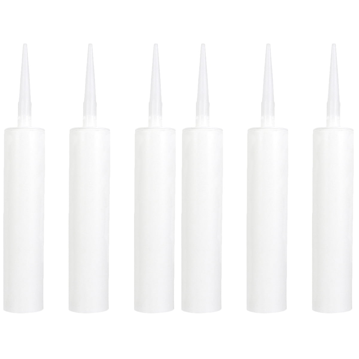 6 Pcs Tile Silicone Caulk Latex Caulking Tubes Fillable Caulking Tubes