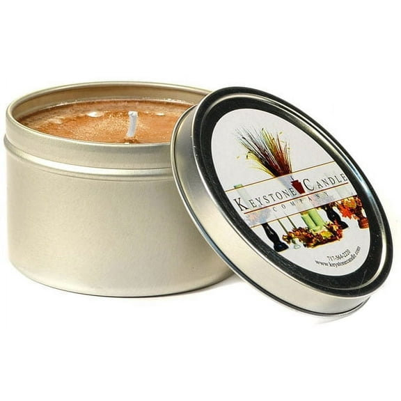 6 Pcs Tin Candles Baked Apple Crisp Candle Tins 8 oz 3 in. diameter x 3 in. tall