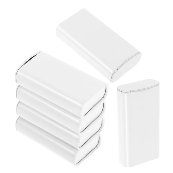 6 Pcs Tinplate Sewing Box Holder Sebum Shovel Machine Beauty Instrument White