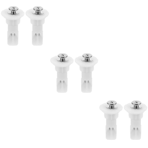 6 Pcs Toilet Cover Screws Universal Toilet Cover Expanding Screws Replacement