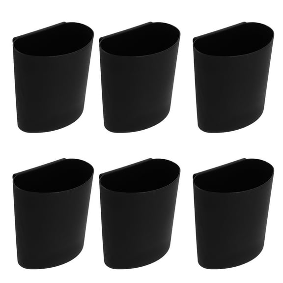 6 Pcs Tool Hanging Cups for Rolling Cart Organizer Plastic Pail Small Bucket Basket Holder Pp