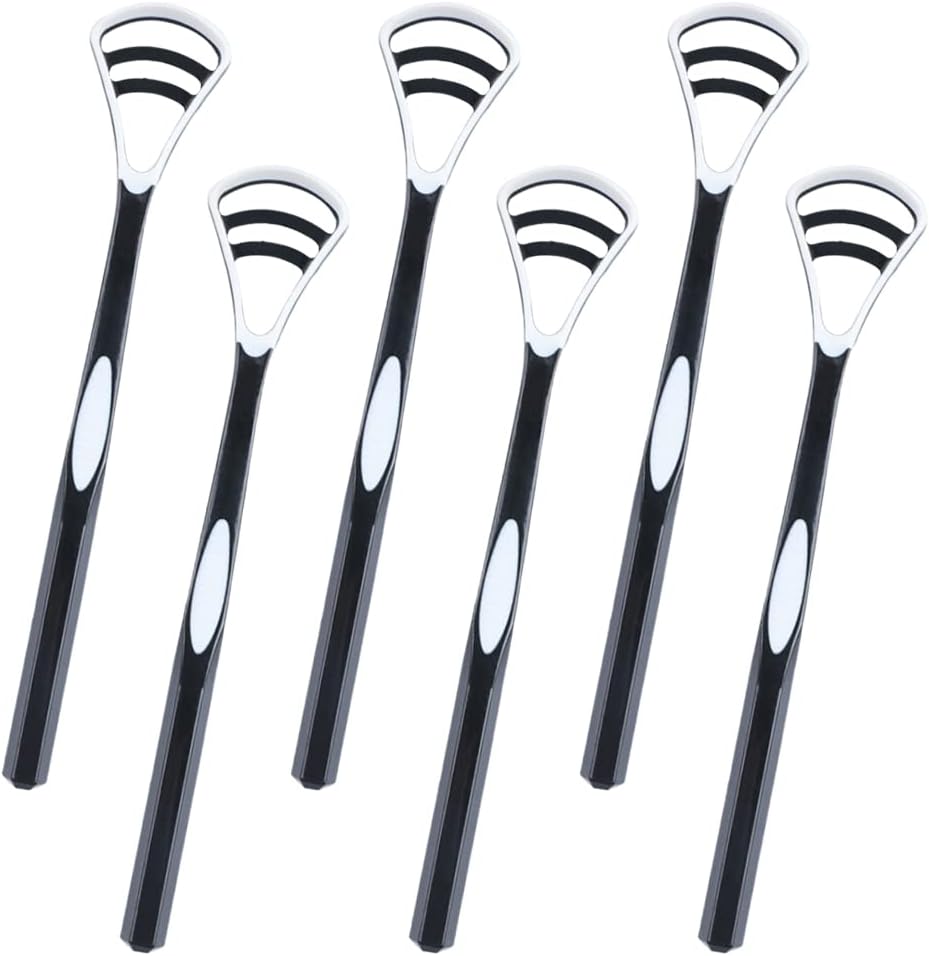 6 Pcs Toungescraper Tongue Cleaner Brushes Tongue Scraper Tongue Brush