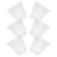 6 Pcs Transparent Flower Pot Outdoor Planter Pots Small Orchid Pot