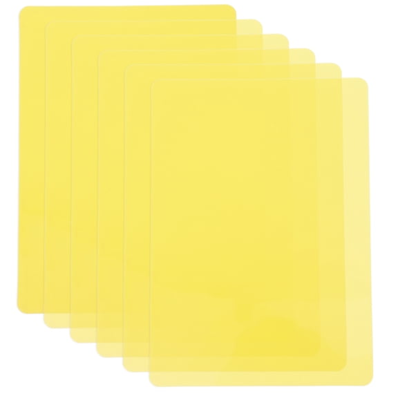 6 Pcs Transparent Labels Price Tag Customizable Tags Office