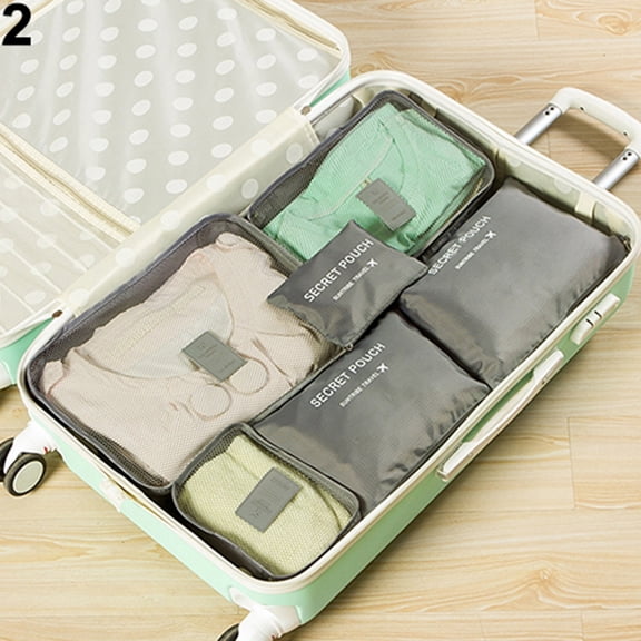 6 Pcs Travel Storage Bags Large Capacity Luggage Suitcase Bag Portable Organizer