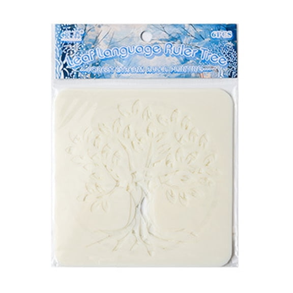 6 Pcs Tree Stencils Hollow Out Painting Stencils Cartoon Leaf Drawing Stencils Craft Templates for Wall Painting