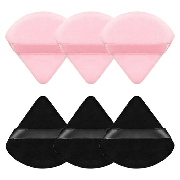 6 Pcs Triangle Powder Puff to Make Your Skin Flawless – Soft Powder Puffs for Face Beauty - Makeup Powder Puffs, Beauty Puff for Cosmetics, Under Eyes and Corners Makeup Tool- type:style1