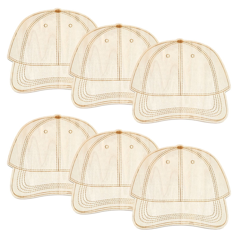 6 Pcs Trucker Cap Patch Template Wooden Trucker Cap Template Palette Personalized Hat Patches Tool Baseball Hat Board Design Supplies