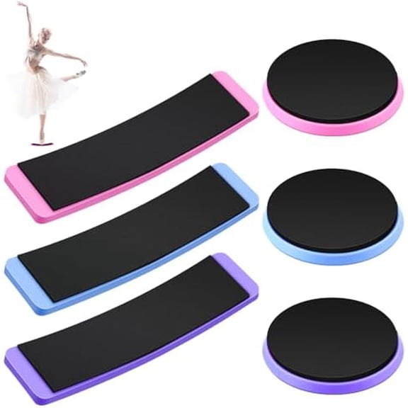 6 Pcs Turning Boards for Dancers Ice Skating Spinner Ballet Turn Disc Dancing on Releve Home Dance Equipment for Ice Skaters, Releve, Gymnast, Improve Your Turn, Balance and Stability