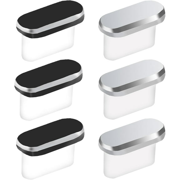 6 Pcs Type C Dust Plugs, USB-C Port Covers for Smartphones and Android Models