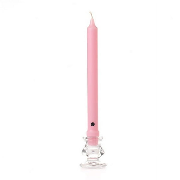 6 Pcs, Unscented Classic 12 Inch Blush Taper Candle for Home & Events Decor, Made In Usa