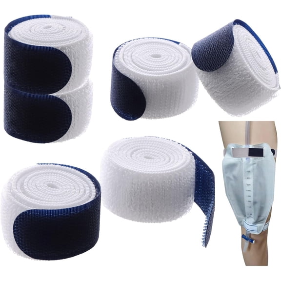 6 Pcs Urine Drainage Bag Strap Leg Bag Straps Leg Bag Straps Nephrostomy Bag Holder Holder Soft Elastic Fabric