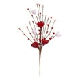 thumbnail image 1 of 6 Pcs Valentine's Day Heart and Berry Sprays - Artificial Heart Shaped Floral Picks, Red Pink Berry Flower Stems 16.5" for Wedding Floral Arrangement Wreath, 1 of 8