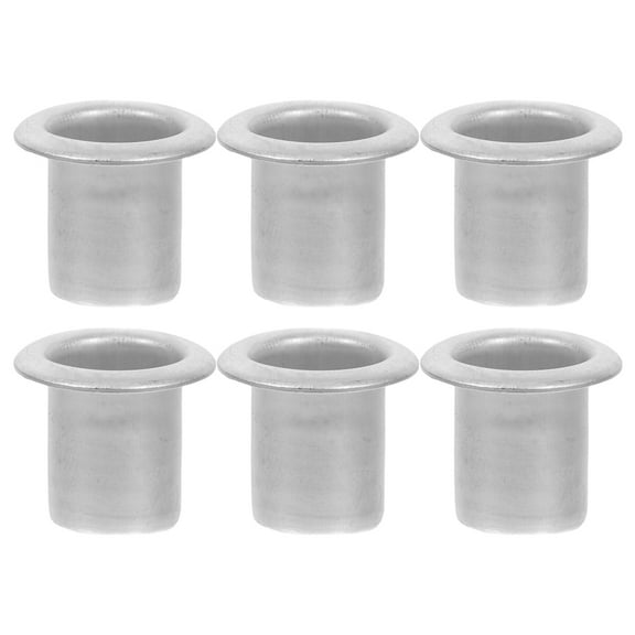 6pcs Metal Candle Cups Holders Liners Inserts Prevent Wax Dripping for Lamp or Candle Making