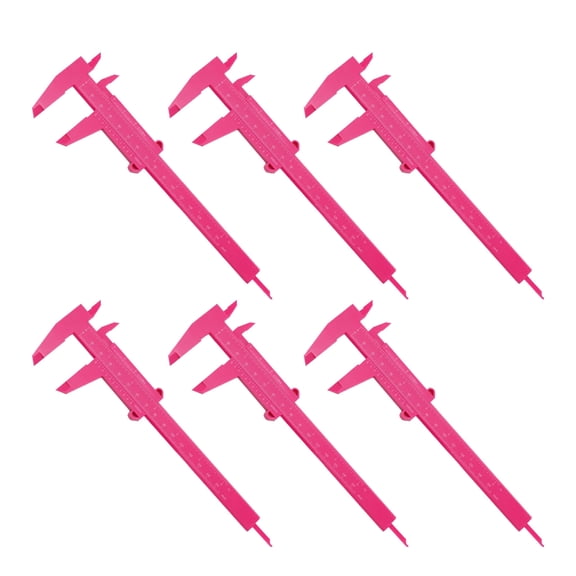 6 Pcs Vernier Caliper with Double Scale Multifunctional 150mm Caliper Measuring Range 0-150mm for Jewellery Measuring