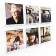 thumbnail image 1 of 6 Pcs Vinyl Record Storage, 12 inch Vinyl Record Stand Wall Mount Vinyl Record Holder, Wood Record Display for Living Room, White, 1 of 6