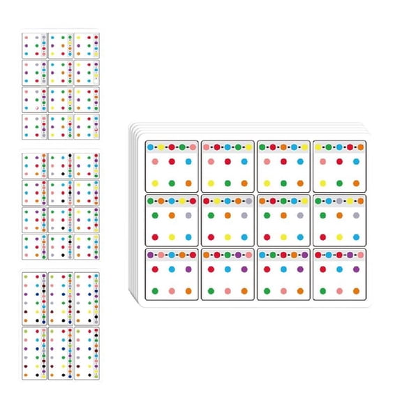 6 Pcs Visual Concentration Practice Cards Preschoolers Educational Toy For Home Classroom Travel Use