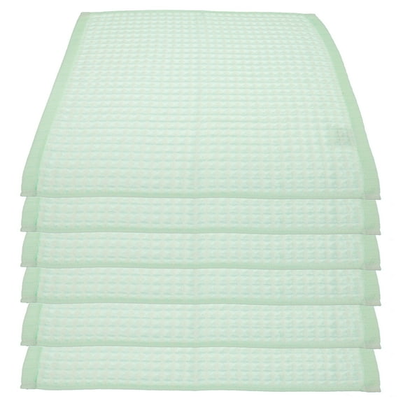 6 Pcs Waffle Square Towel Microfiber Towels Face Cotton Dish Cloth Lint Free Bath Thick Washcloths Spa for Body Child