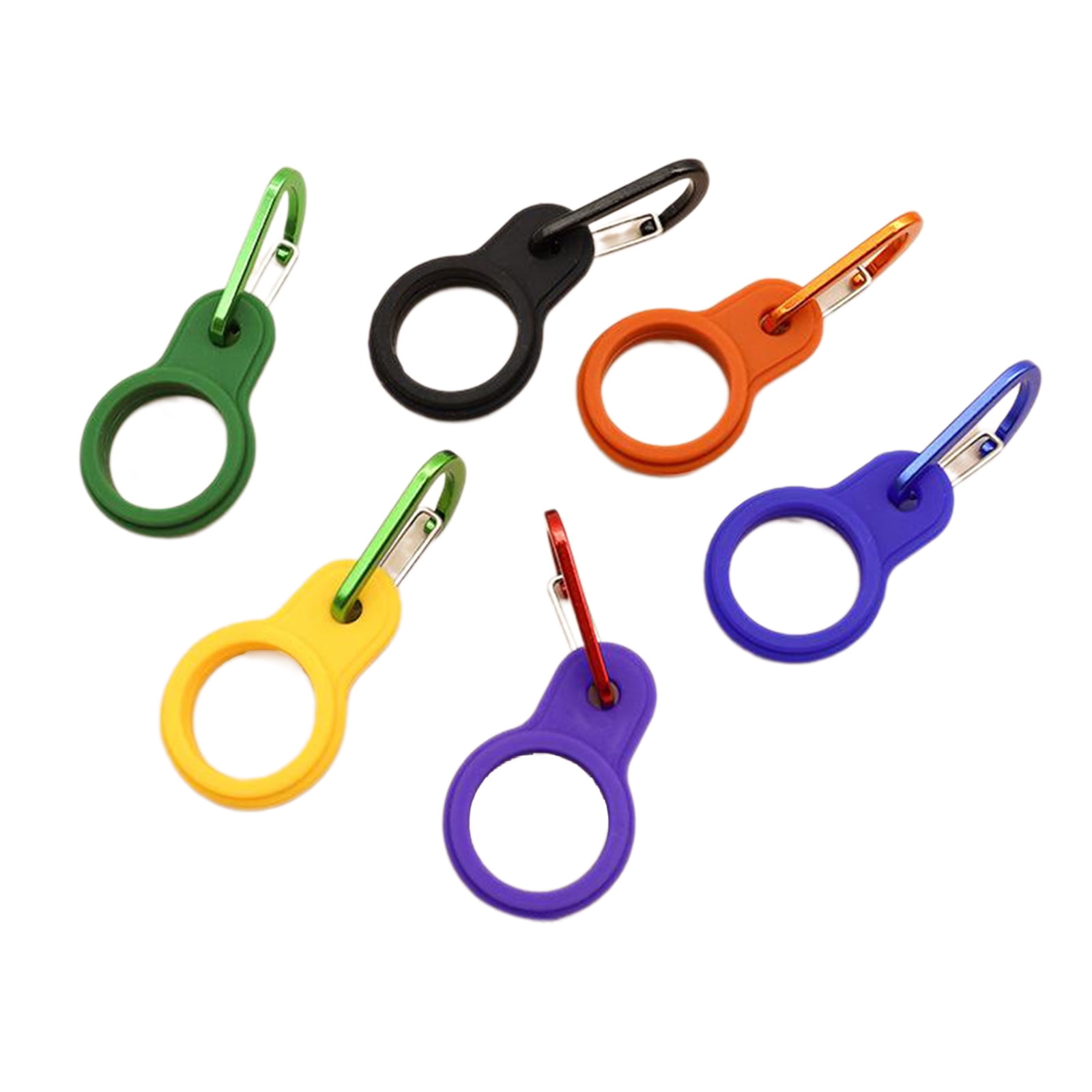 6 Pcs Silicone Water Bottle Clip With Carabiner - Bottle Holder For Backpack, Hiking, Camping Gear 4 thumbnail image
