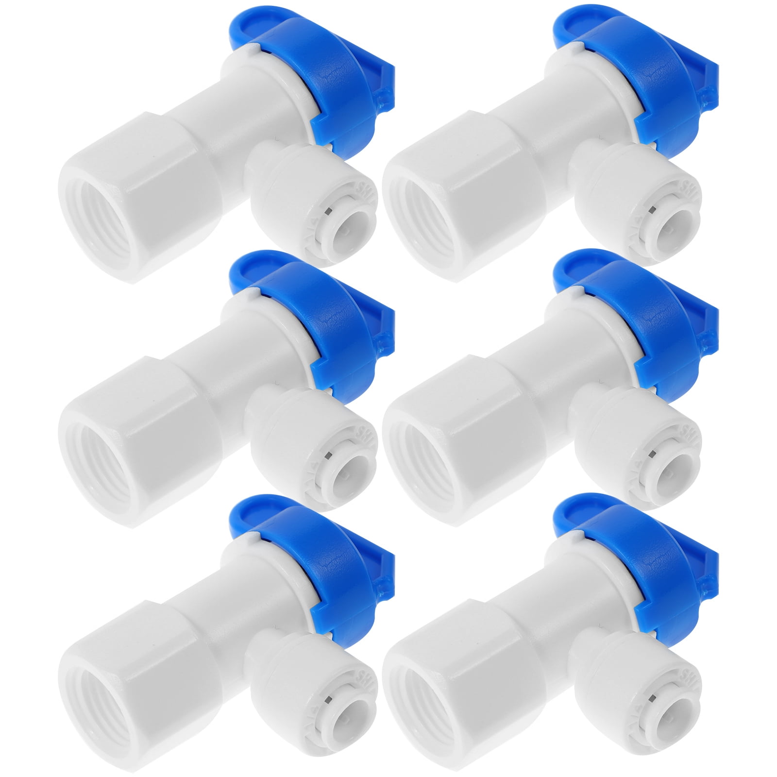 6 Pcs Water Purifier Ball Valve Quick Connect Fittings Shut Machine