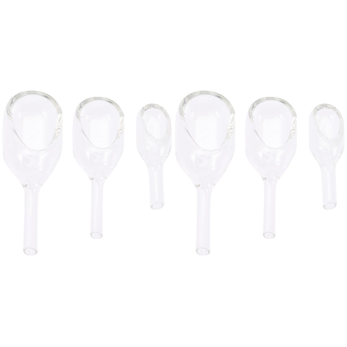 6 Pcs Weighing Funnel Flask Labs Glass Boat Laboratory Glassware Tool