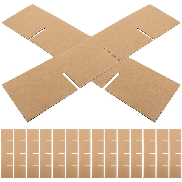 6 Pcs White Dinnerware Wine Glassware Packing Boxes Cardboard Divider for Dish Shipping Carton