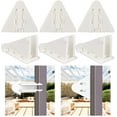 6 Pcs White Sliding Door Lock, Viaky Child Safety Lock for Slide Glass