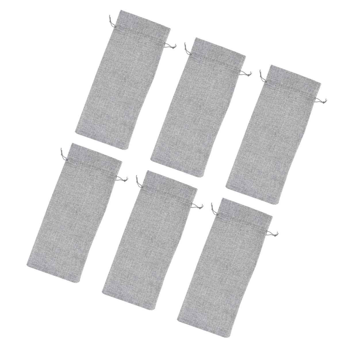 6 Pcs Wine Bottle Bag Festival Wine Bags Grey Wine Bags Breathable Wine