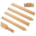 Drawer With Undermount Rails 6 Pcs Wood Drawer Slides, 17 inch Wooden Drawer Slides, Wooden ...