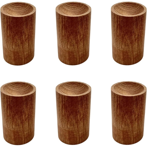 6 Pcs Wood Essential Oil Diffusers, Small Wood Fragrance DIffusers Wooden Aromatherapy Round Diffuser Car Oil Diffuser for Home(Rosewood)