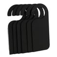 6 Pcs Wooden Door Sign Hanger Mini DoubleSided Wood Blackboard