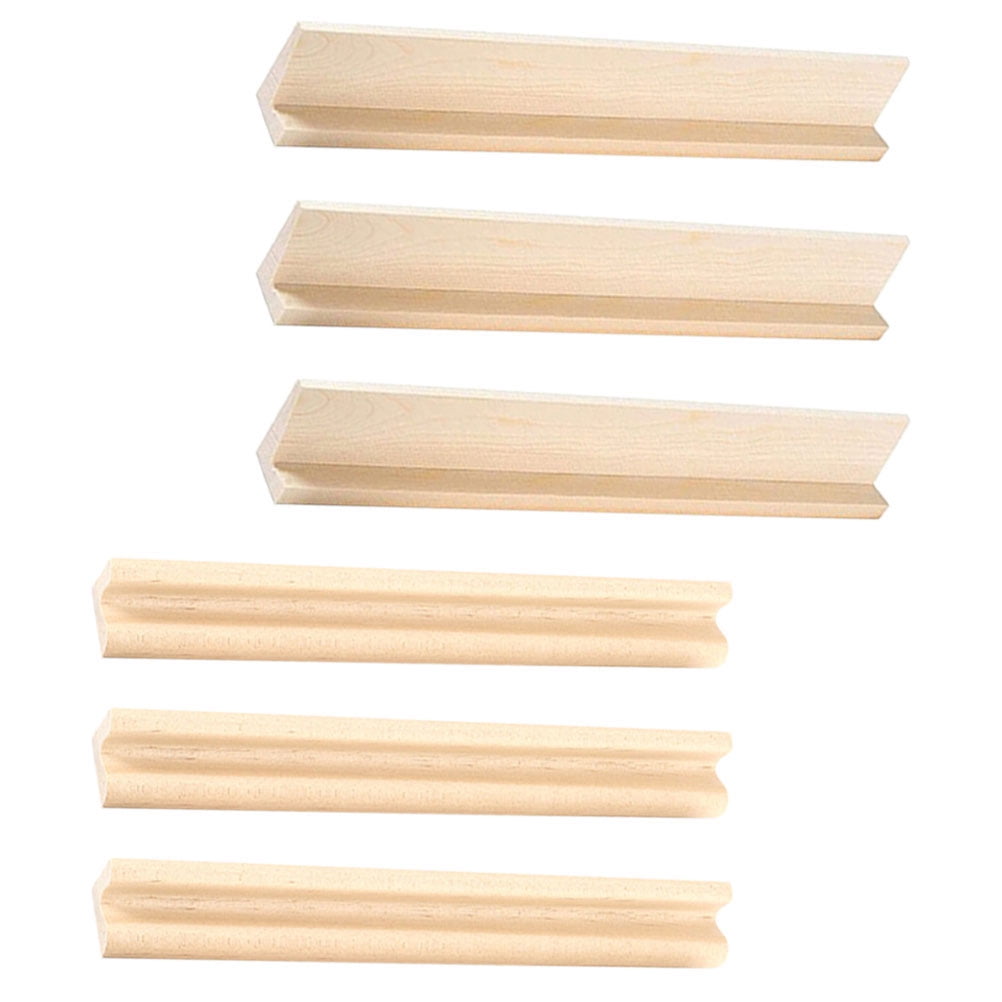 6 Pcs Wooden Ornaments Domino Holders Domino Trays Domino Accessory