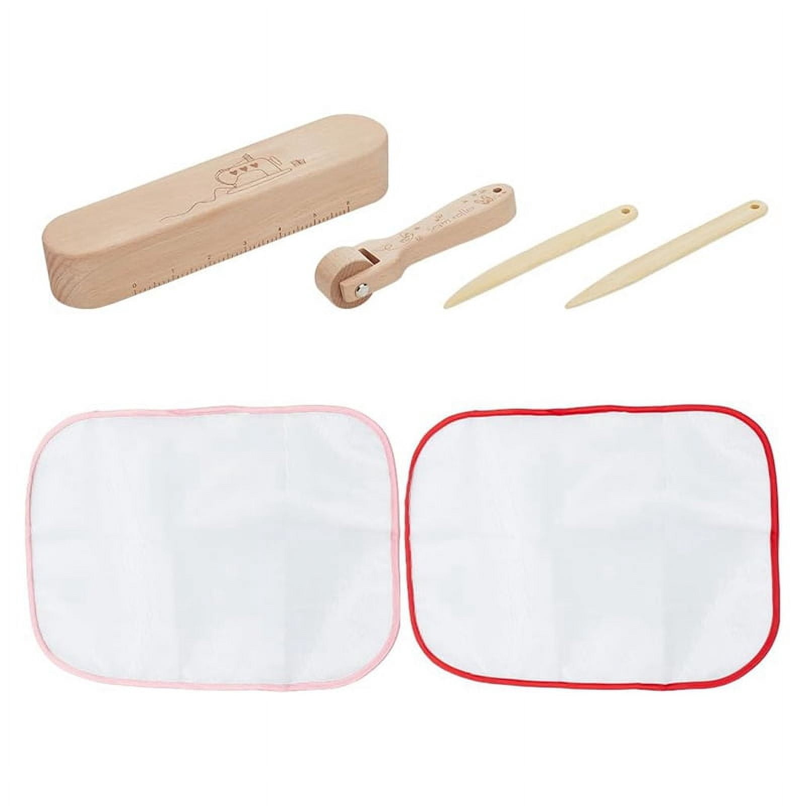 6 Pcs Wooden Tailors -Set Seam Flattening Tool , Point Turner Sewing Hardwood Presser Kit