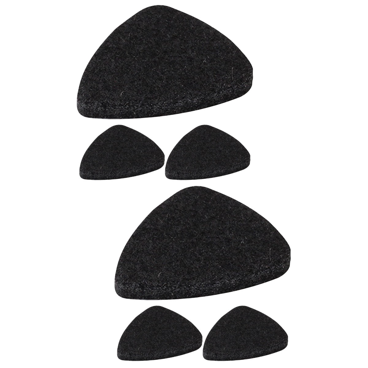 6 Pcs Wool Felt Picks Guitar Capofret Stand Medium Electric
