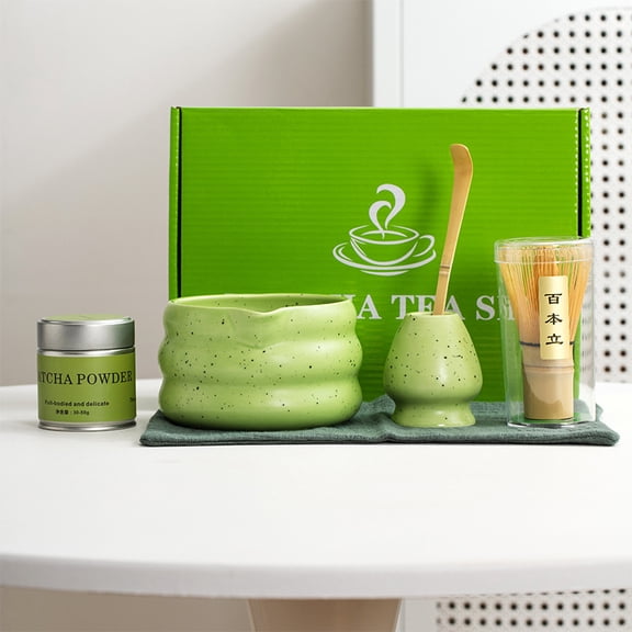 6-Pcs matcha Tea Scoop set ceramics bowl sets complete set Tea sets accessories Spoon tools