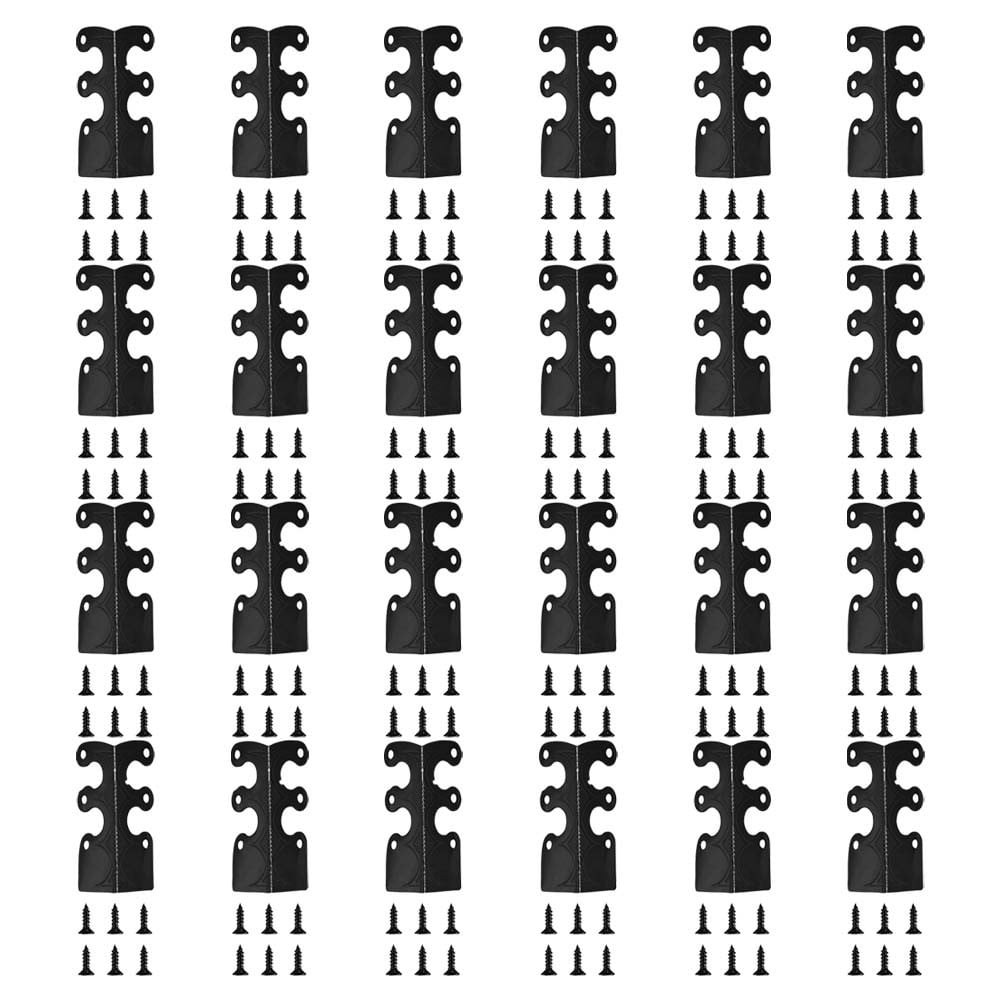 80 Pcs Vintage Metal Book Corner Protectors - Mixed Colors, 0.91 Inch, With Storage Box