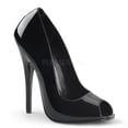 thumbnail image 1 of 6" Peep Toe Pump - Blk Pat, 16, 1 of 1